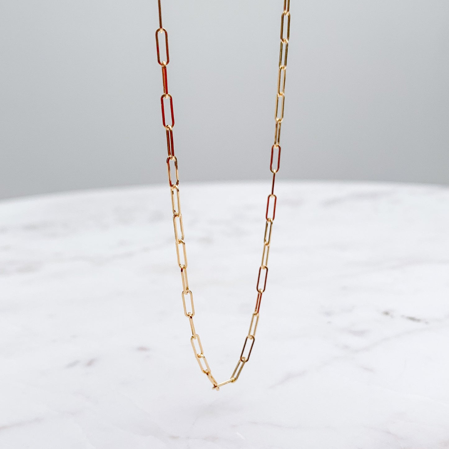 Cadena Paper Clip Oro18k
