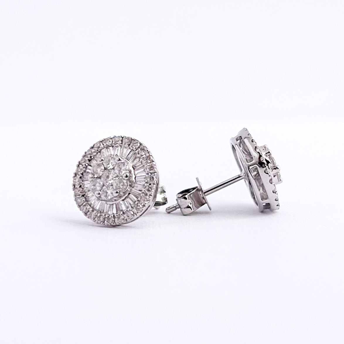 aretes bride con diamantes en Oro 18k