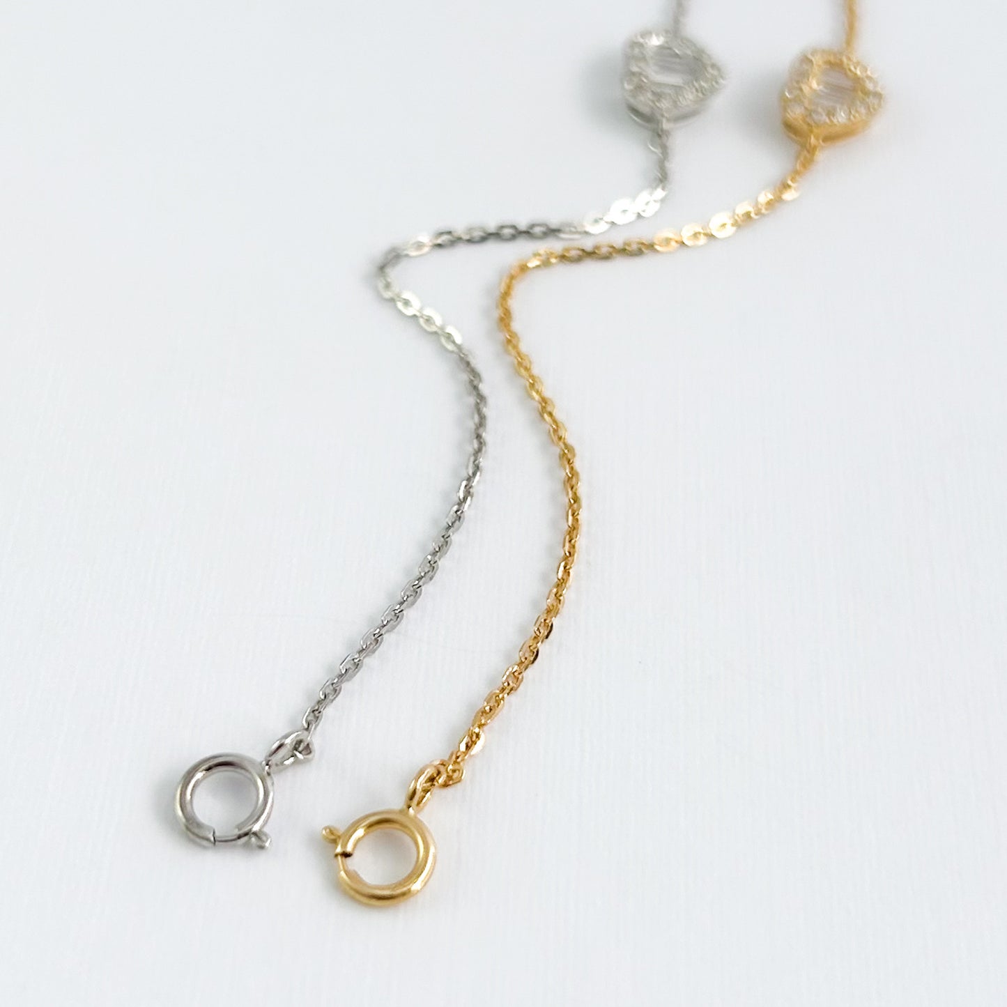 Pulsera corazón con diamantes oro 18k