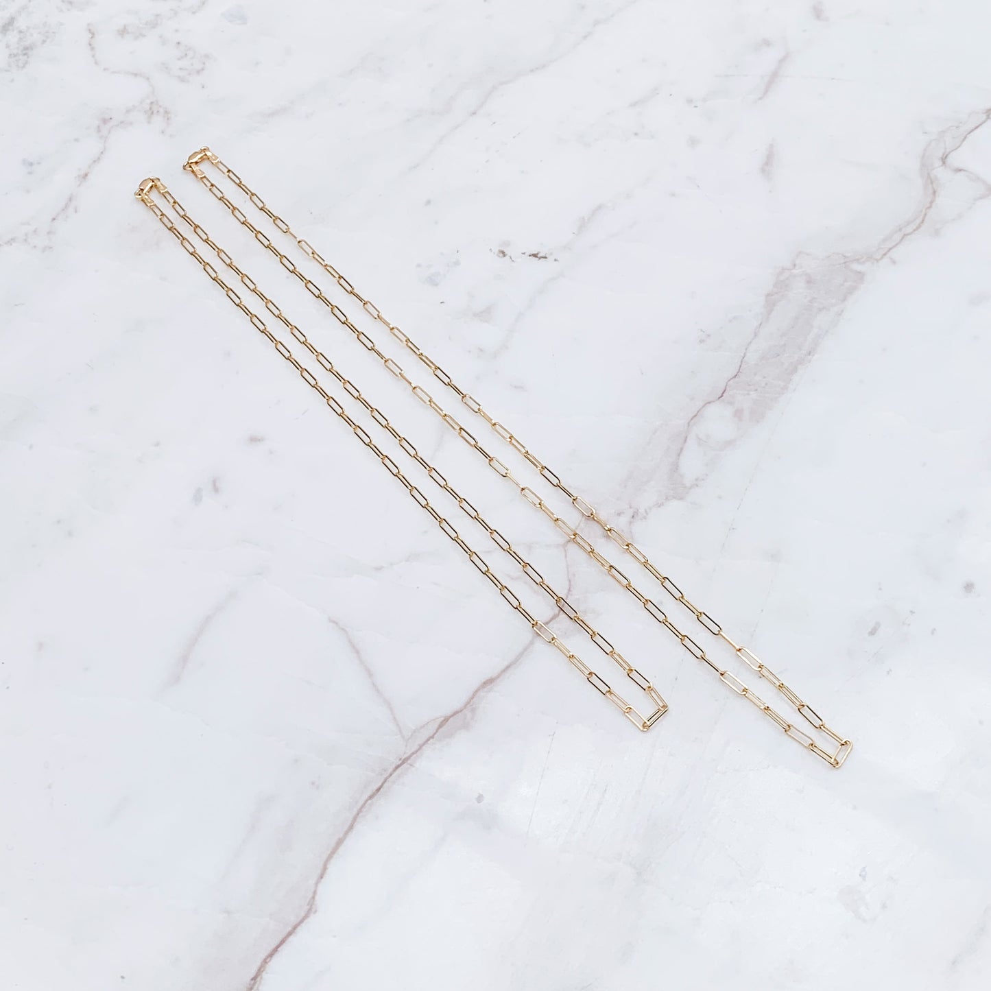 Cadena Paper Clip Oro18k