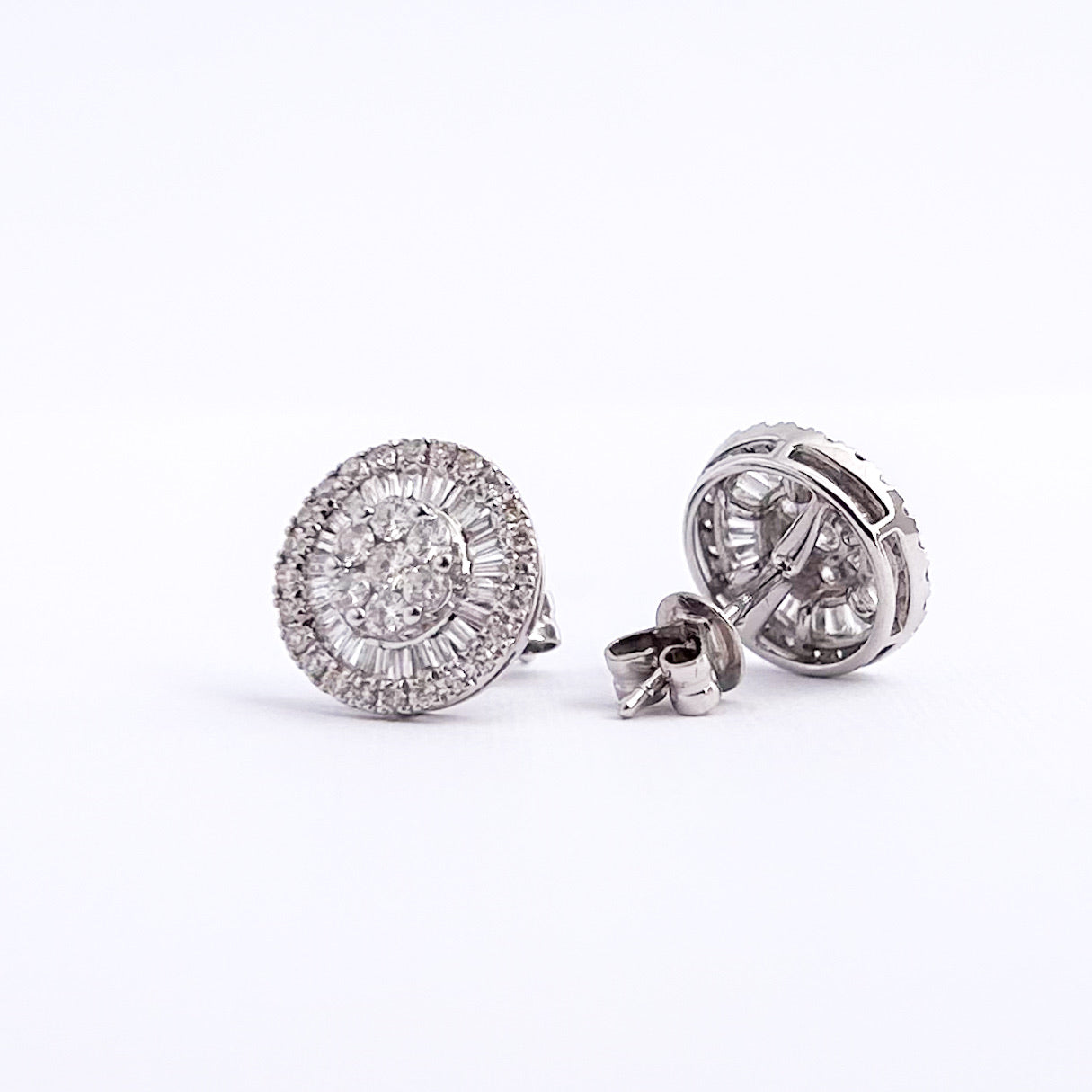 aretes bride con diamantes en Oro 18k