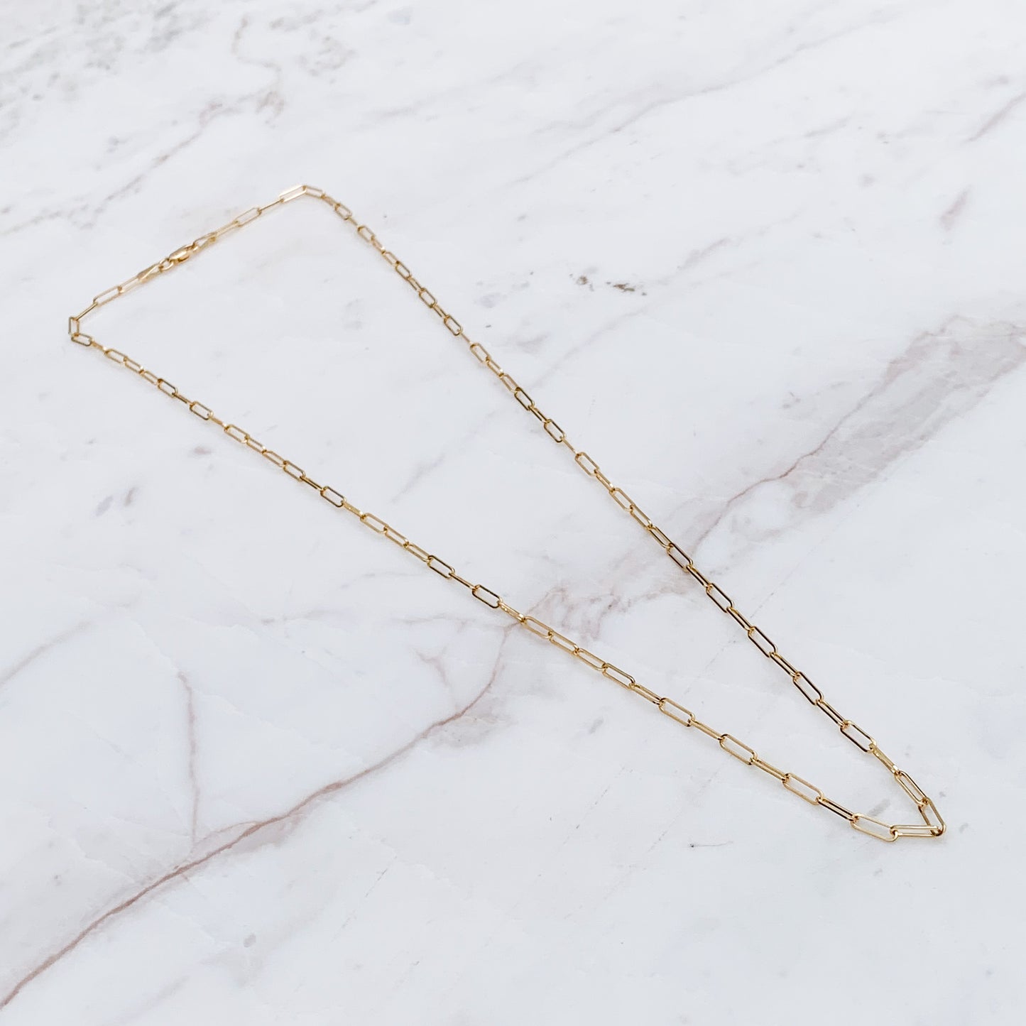Cadena Paper Clip Oro18k