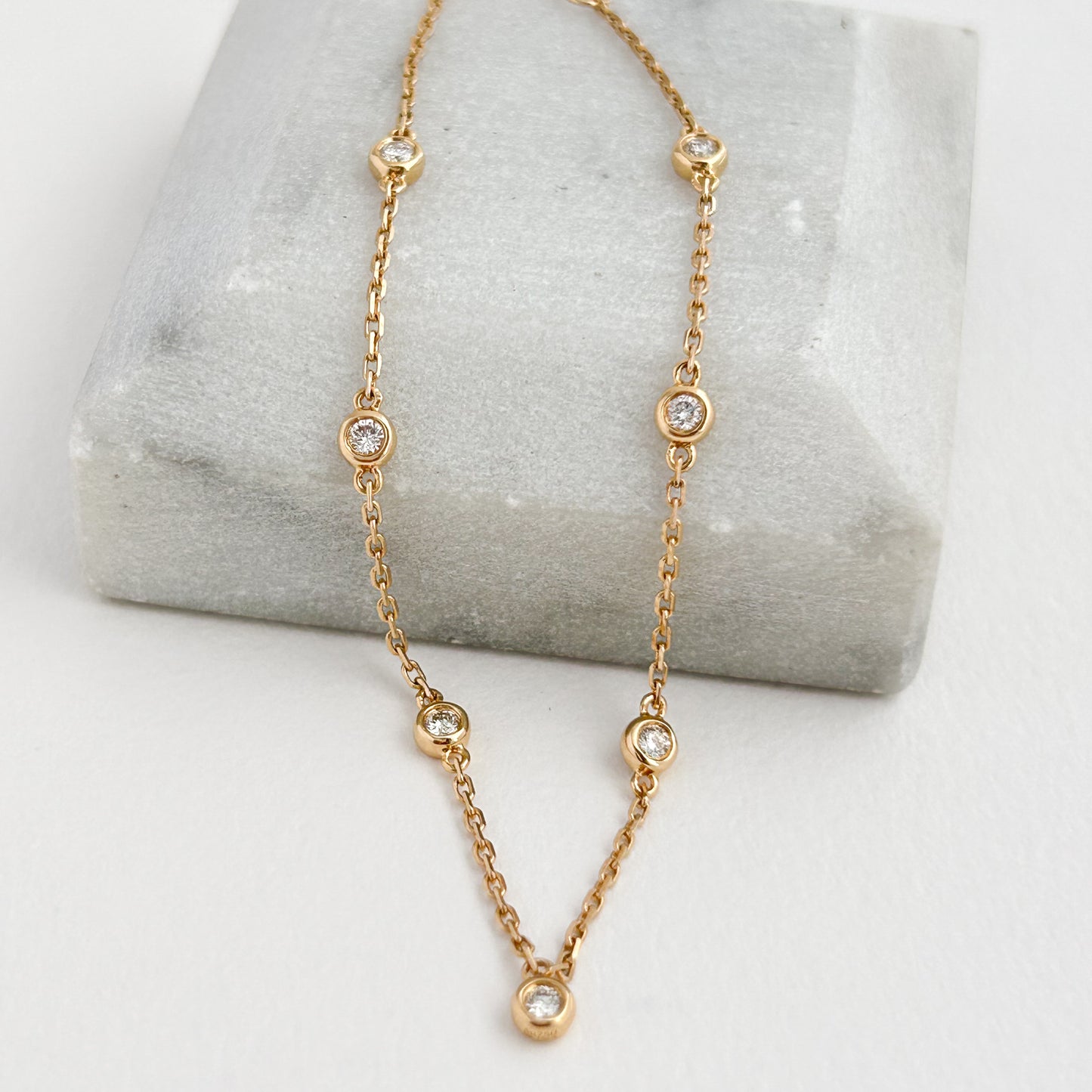 Pulsera Starlight 7 diamantes en Oro 18k
