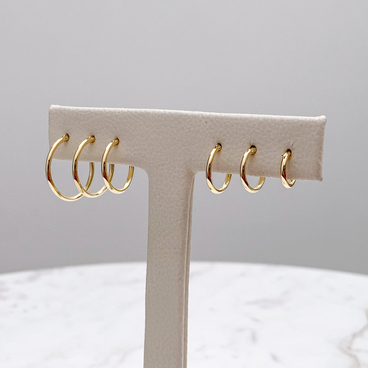 Argollas tubo Oro18k