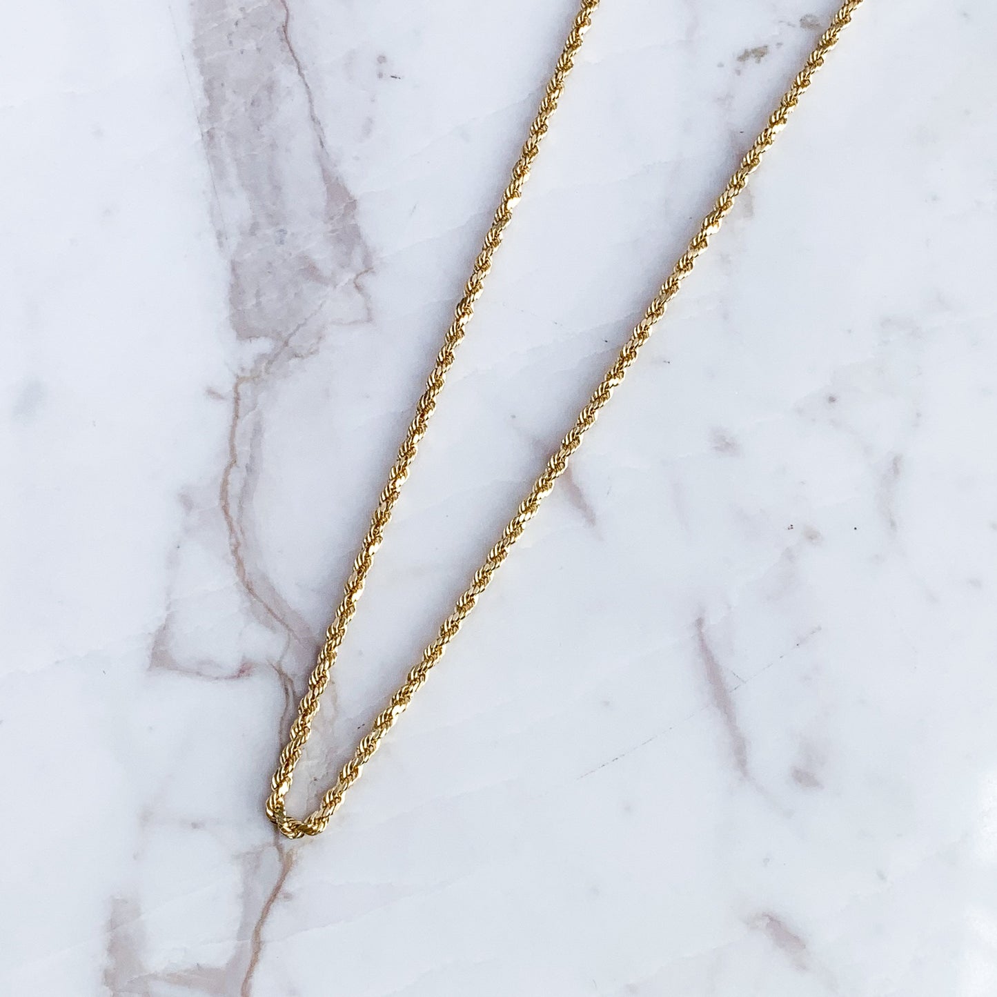 Cadena Cordón 2.5 mm oro 18k