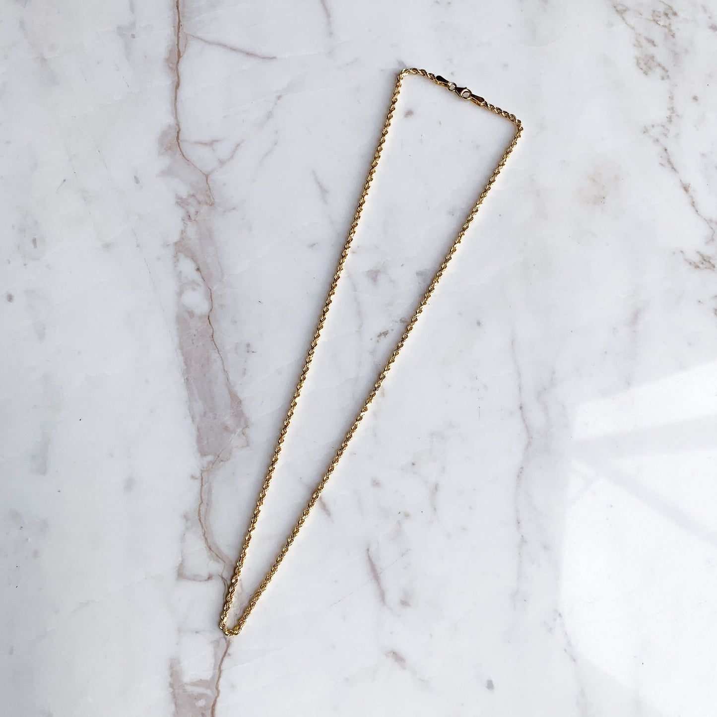 Cadena Cordón 2.5 mm oro 18k