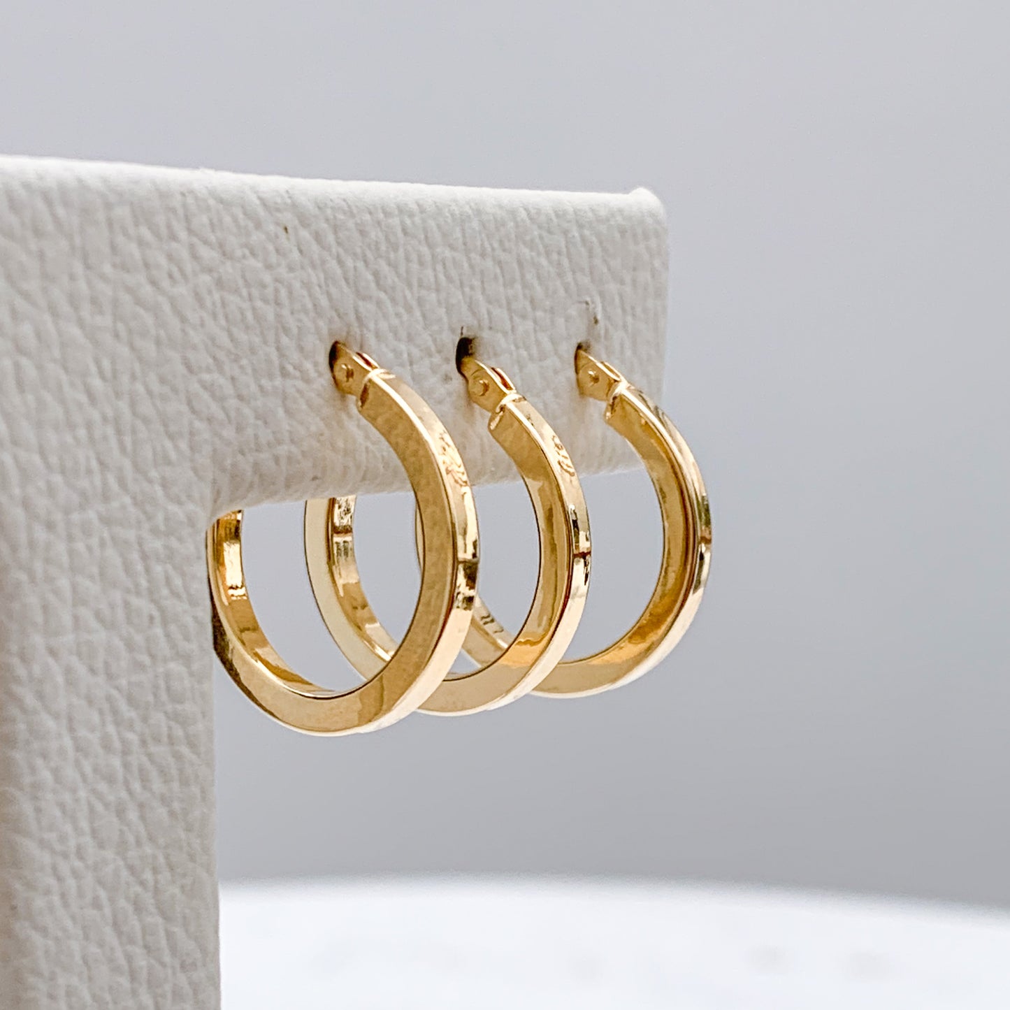 Argollas cinta grandes Oro18k
