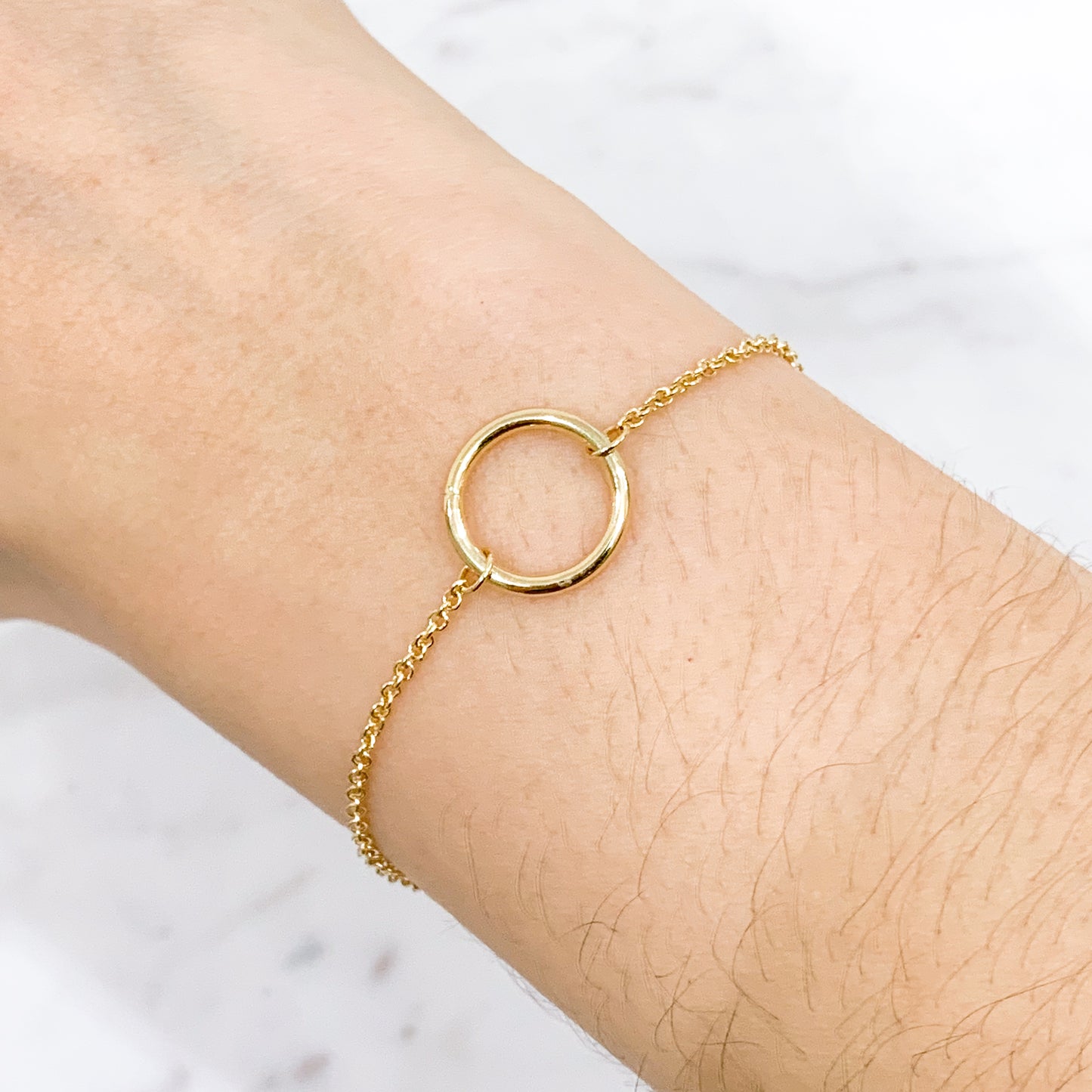 Pulsera eternity en oro 18k