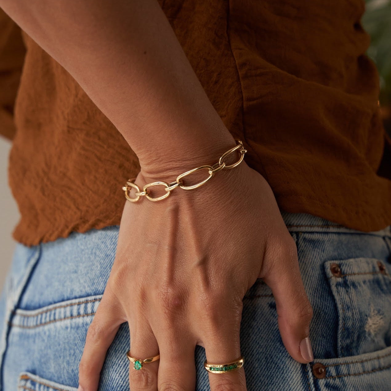 Pulsera Eslabones en Oro18k