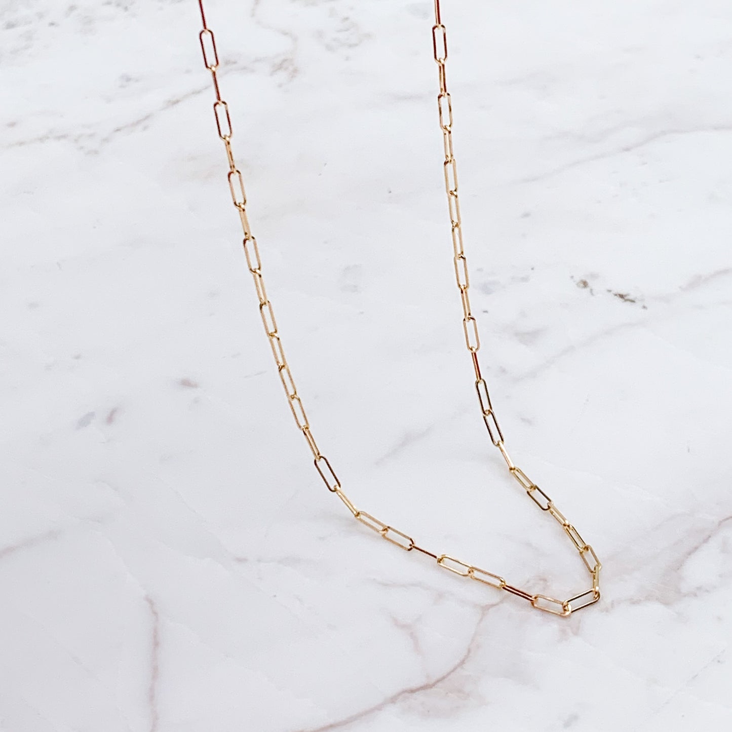 Cadena Paper Clip Oro18k