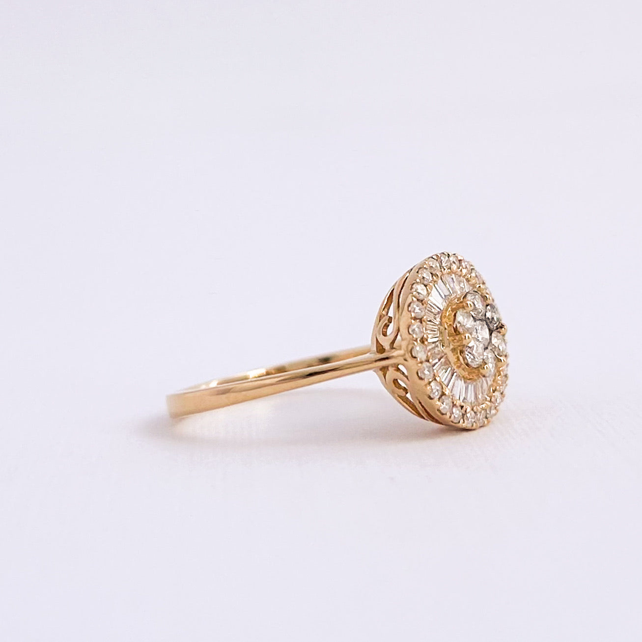 Anillo Bride con Diamantes 0.40 cts en Oro 18K