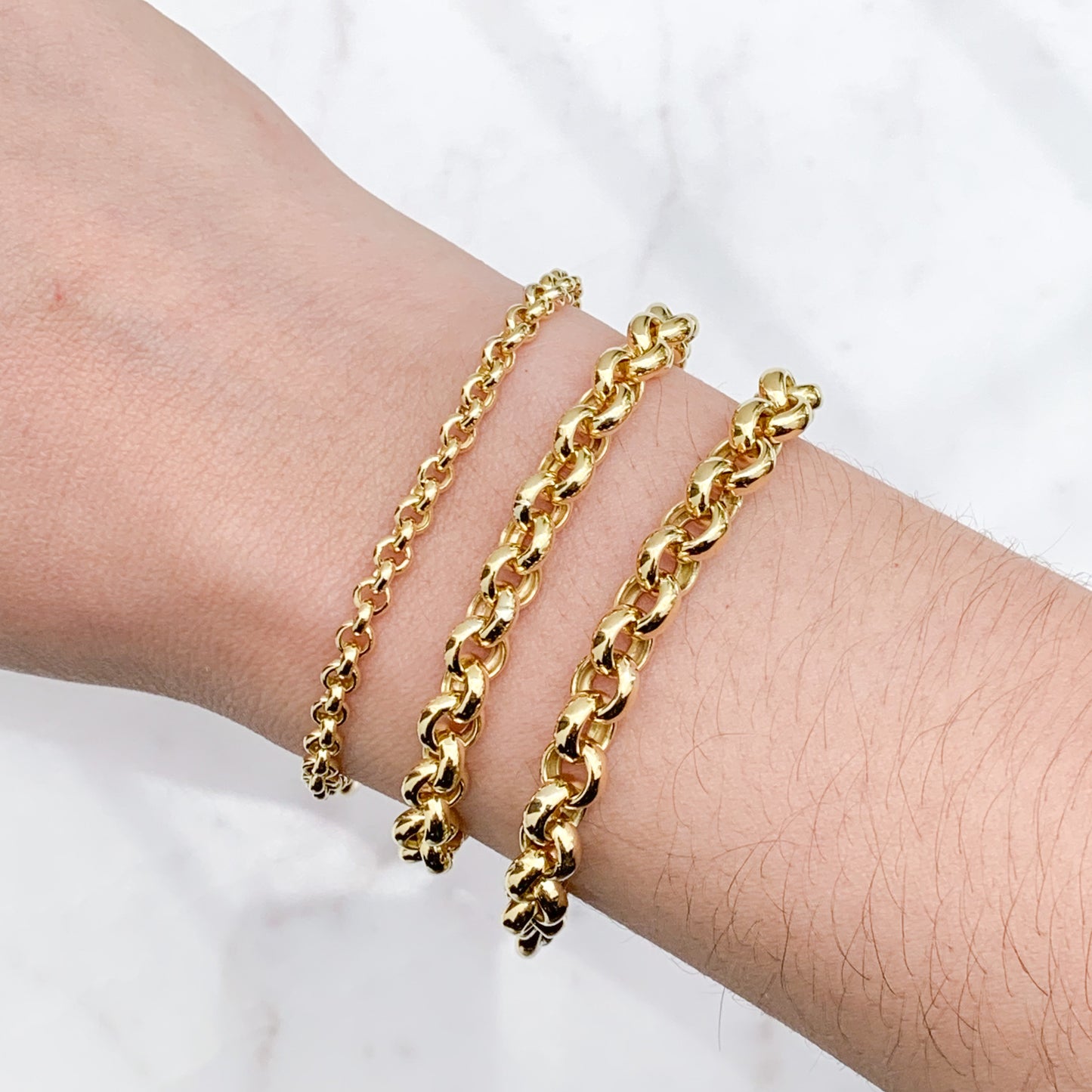 Pulsera Rolo Oro18k