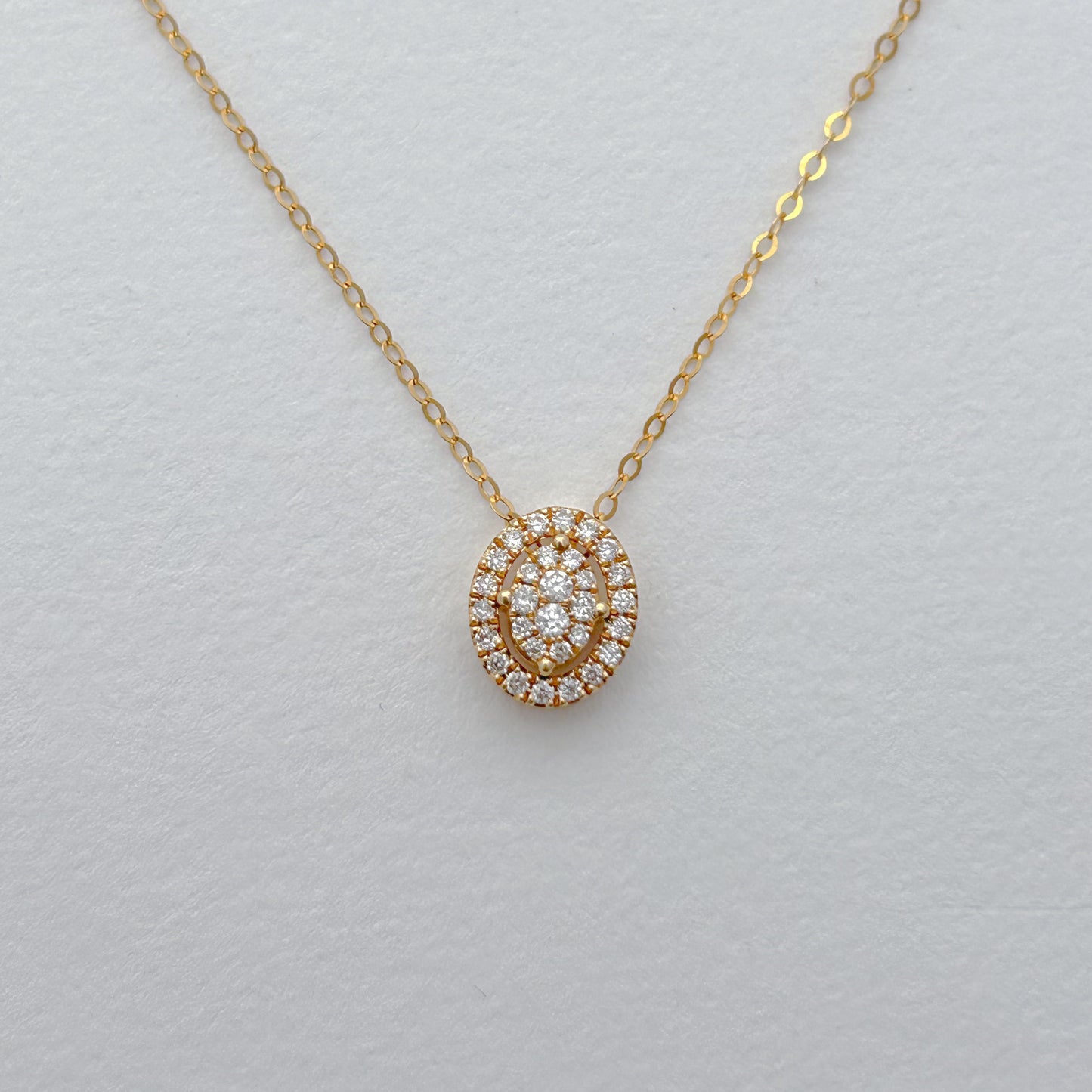 Collar PentaGlam con diamantes en Oro18k