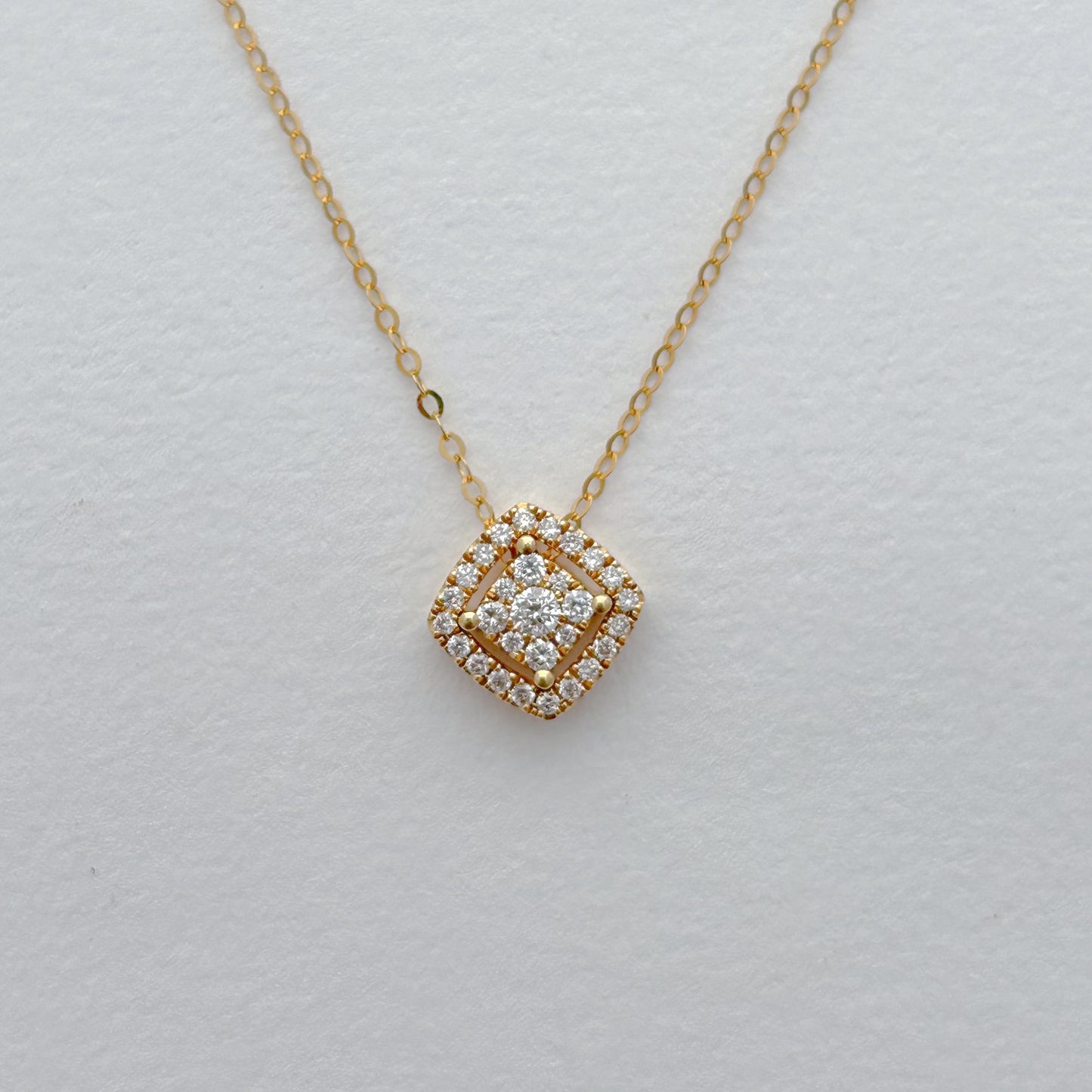 Collar PentaGlam con diamantes en Oro18k