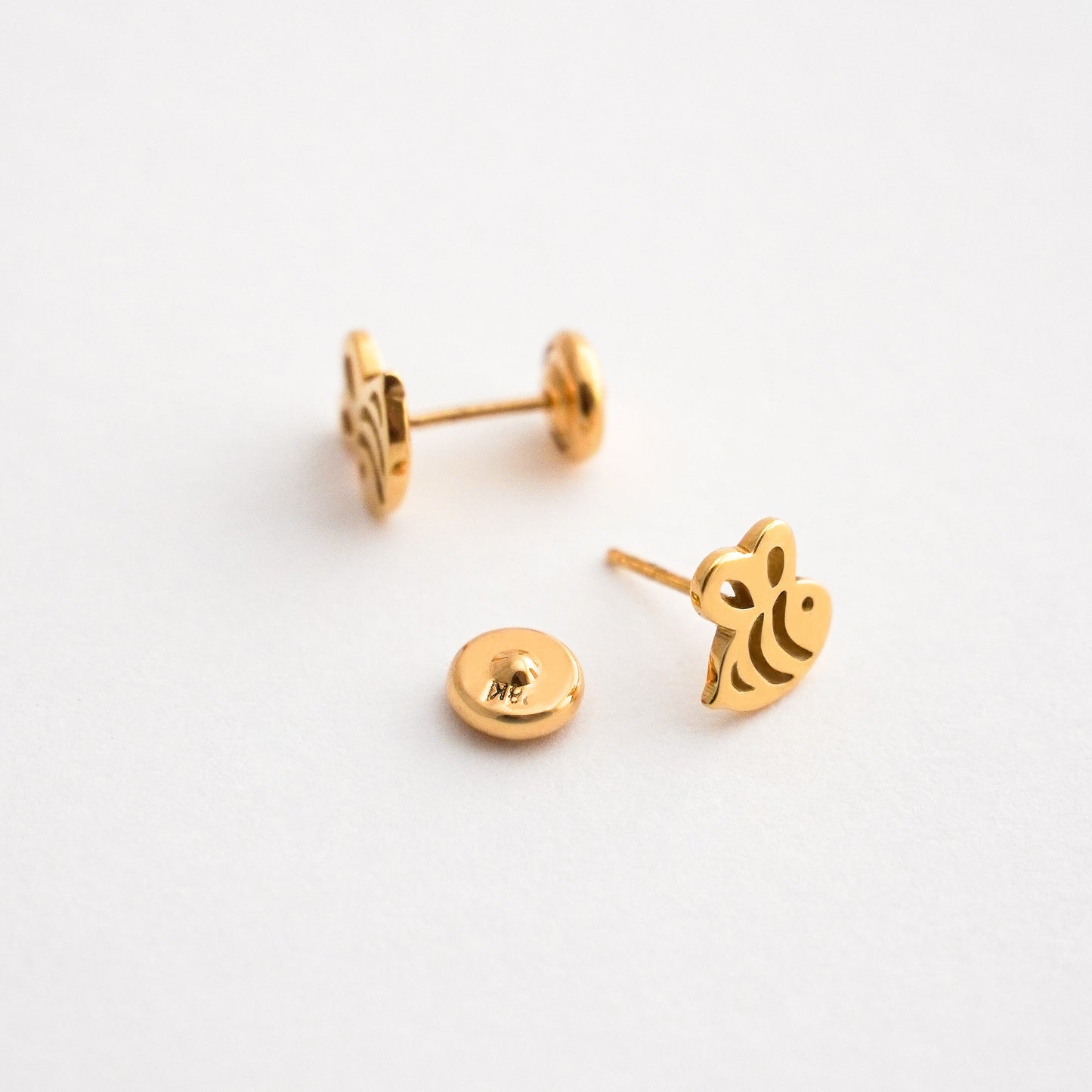 Aretes de Abeja en Oro 18K