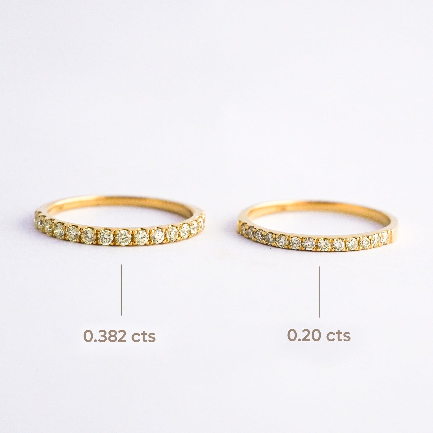 Cintillo con diamantes 0.20 cts en Oro 18k