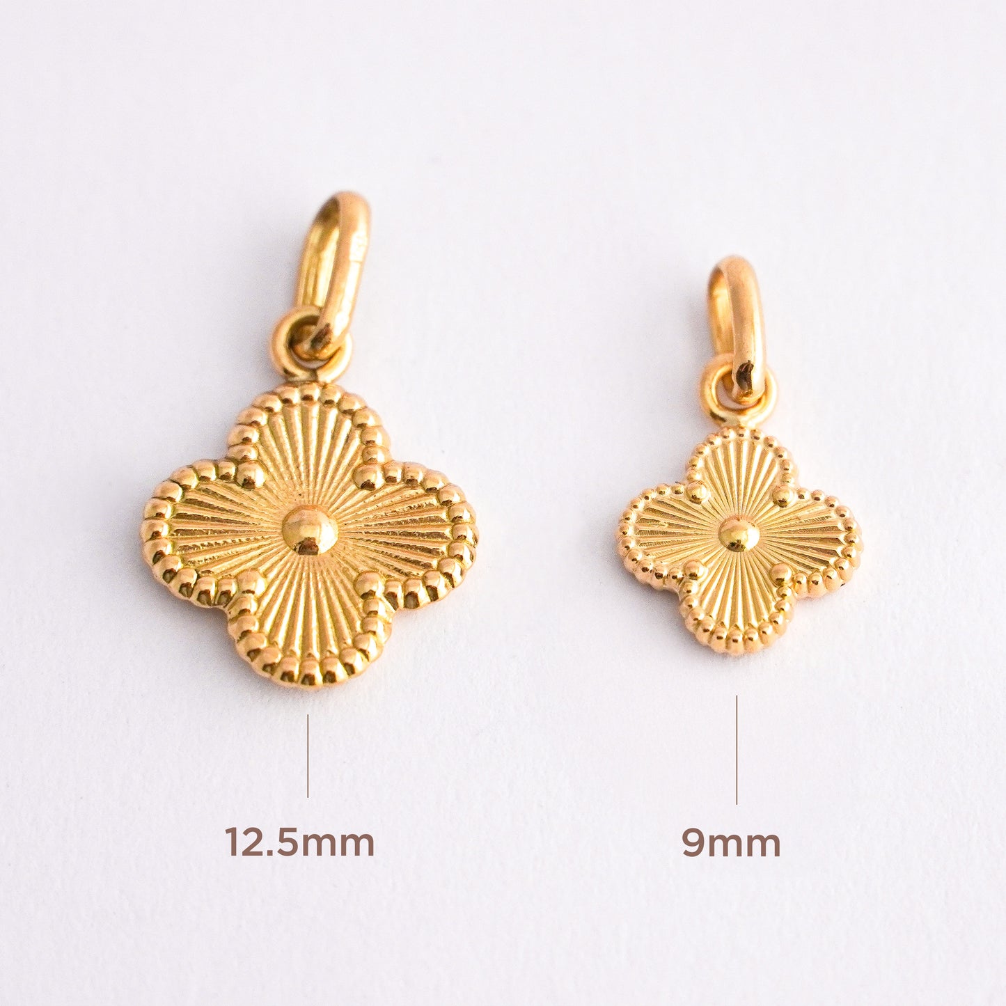 Dije trebol oro en Oro18k
