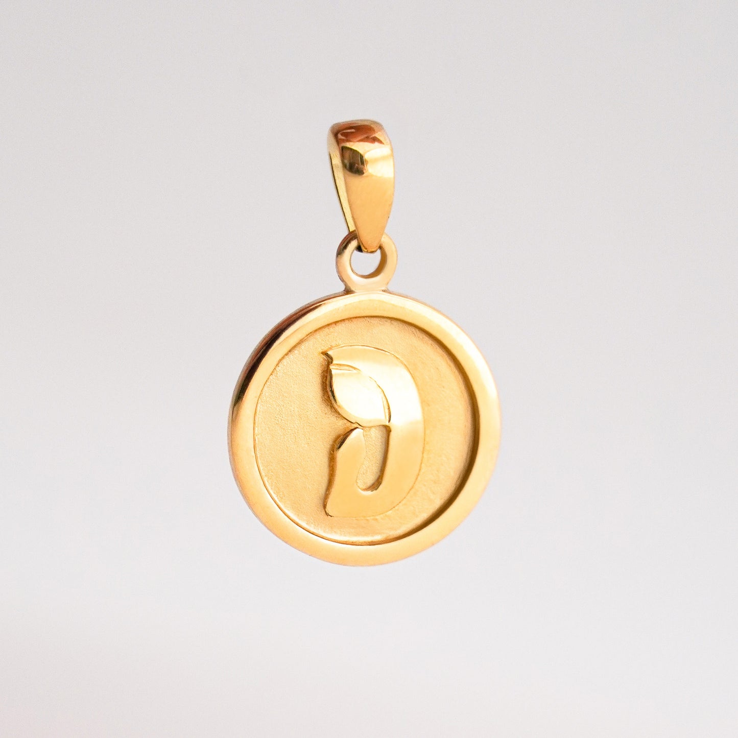 Dije Virgen Círculo Oro 18K