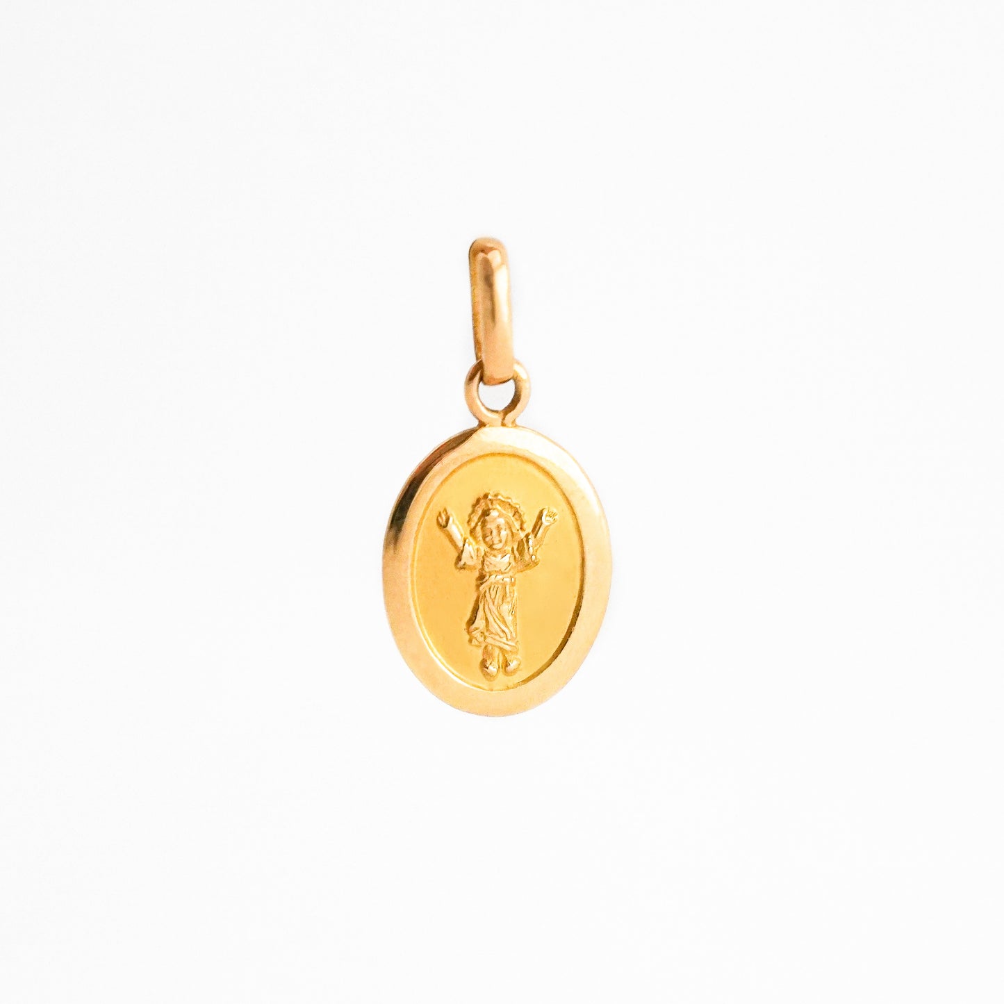 Medalla Divino Niño Oval Clásica Oro 18K