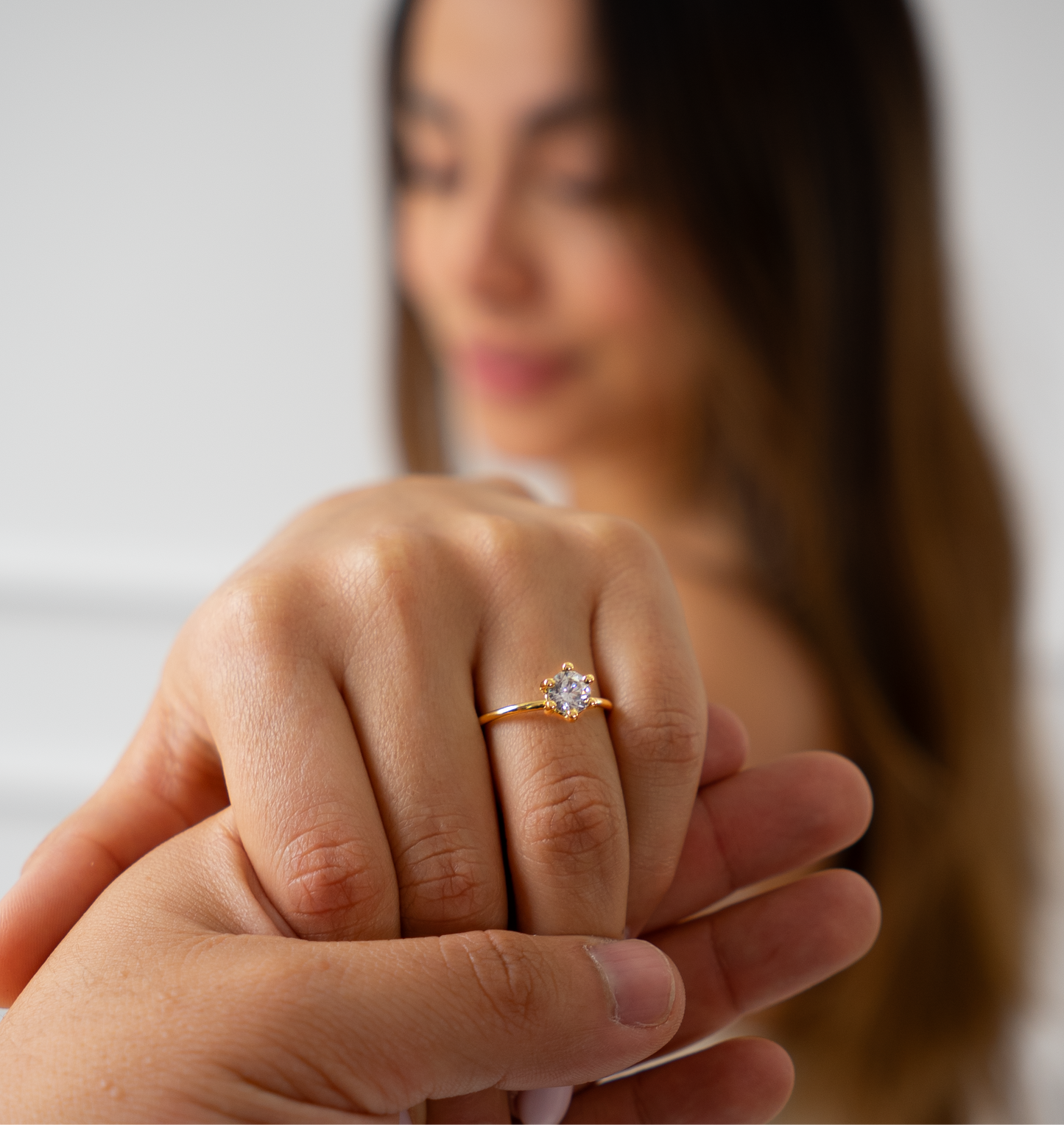 Anillo de Compromiso Oro18k - 14