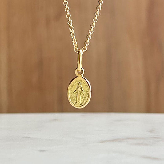 Dije Medalla milagrosa oro 18k