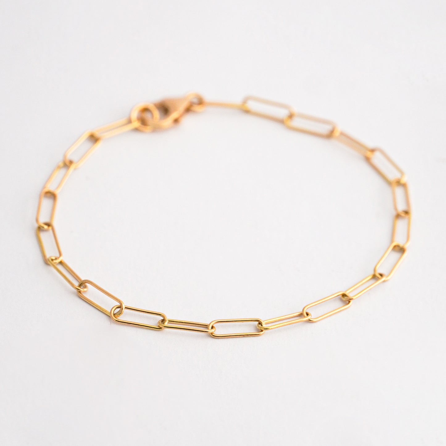 Pulsera Paper Clip en oro 18k