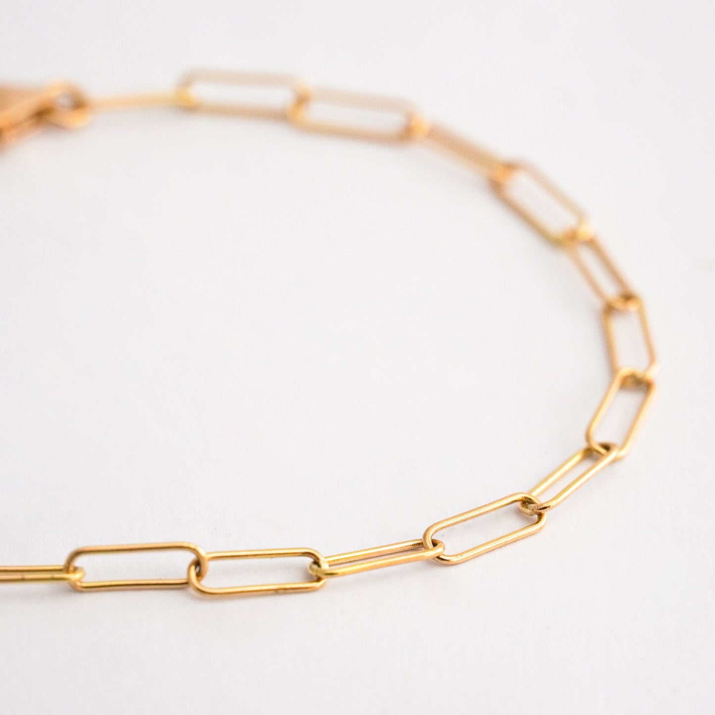 Pulsera Paper Clip en oro 18k