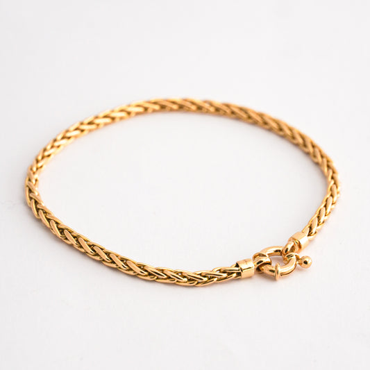 Pulsera Espiga Delgada en Oro18k