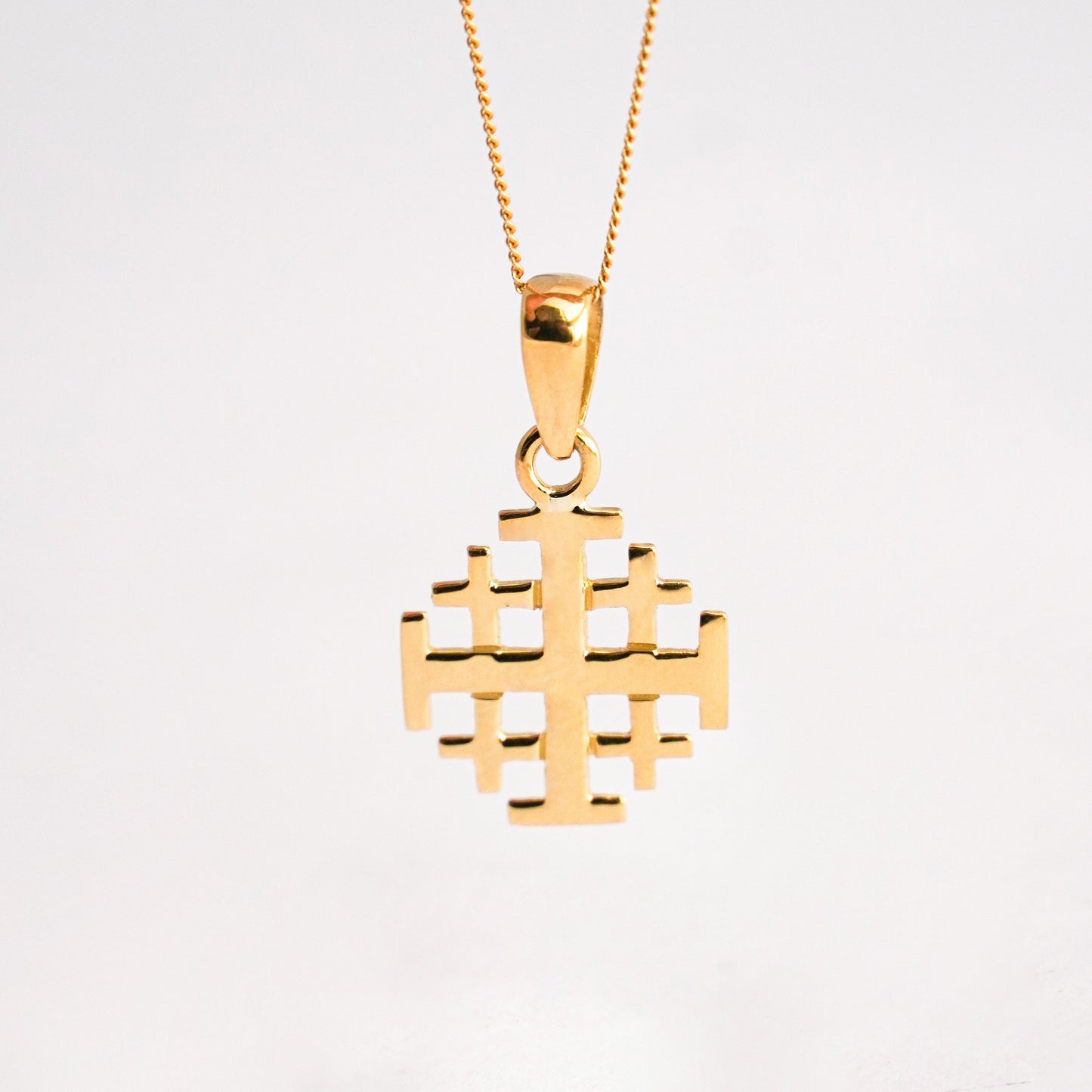 Dije Cruz de Jerusalén en Oro18k