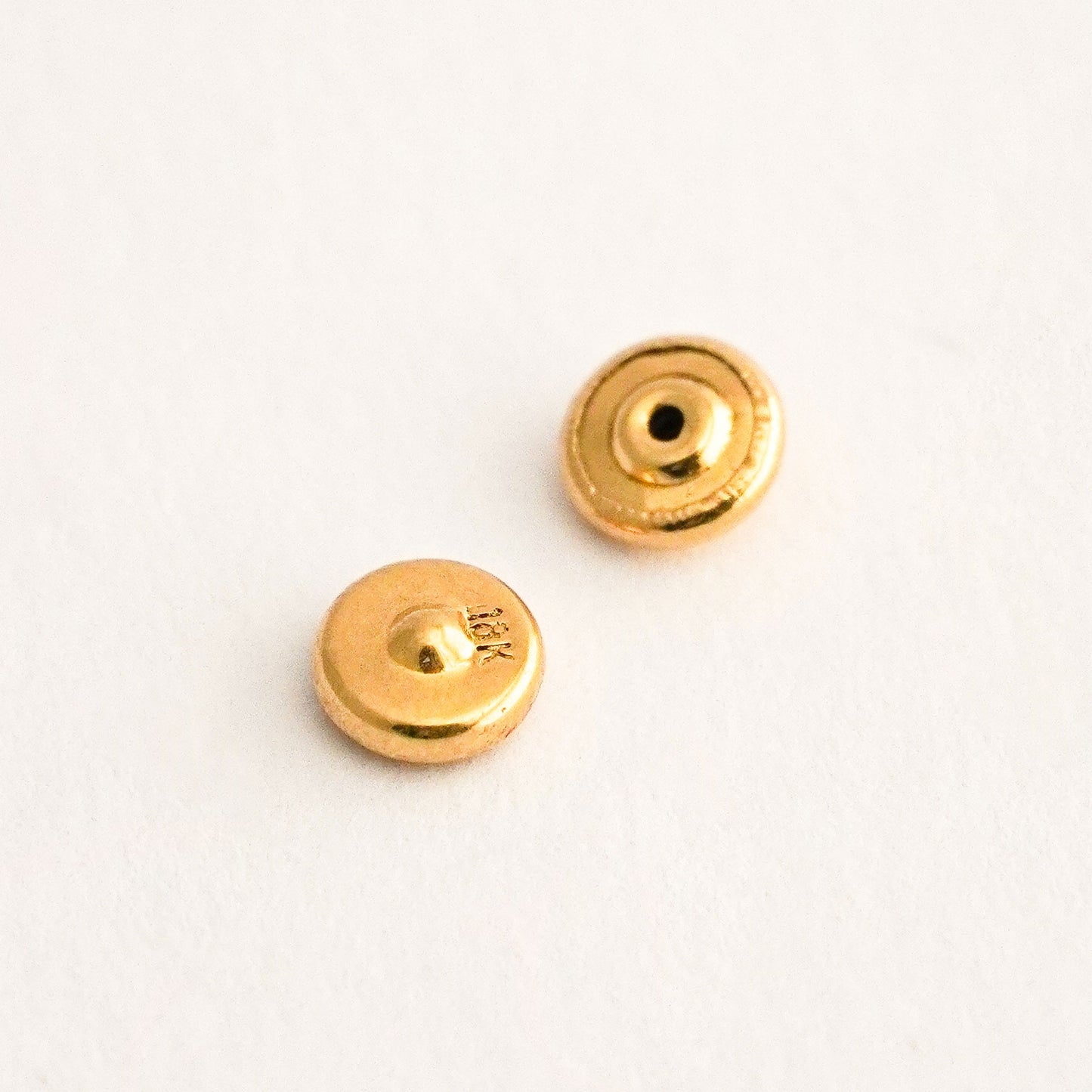 Seguro tambor para arete bebé en Oro18k