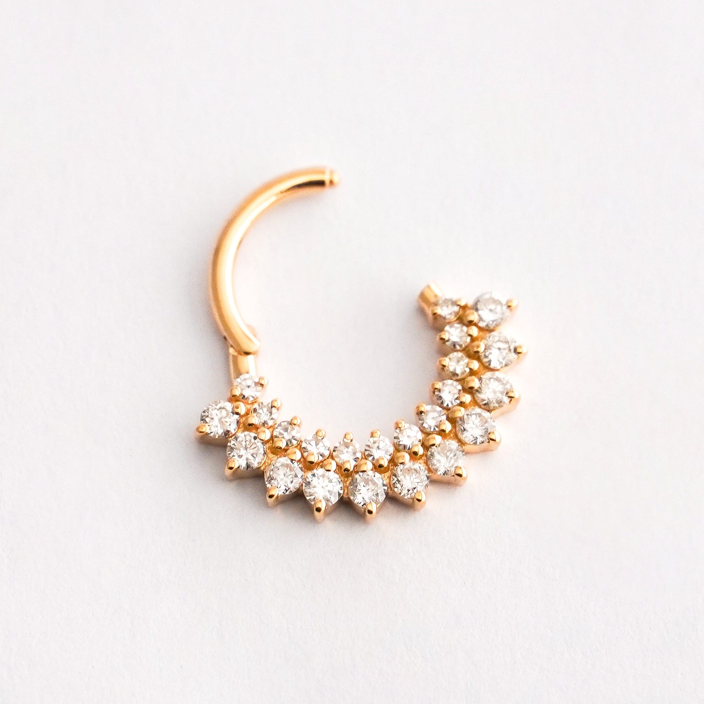 Clicker brillo imperial en Oro18k Daith - Piercing