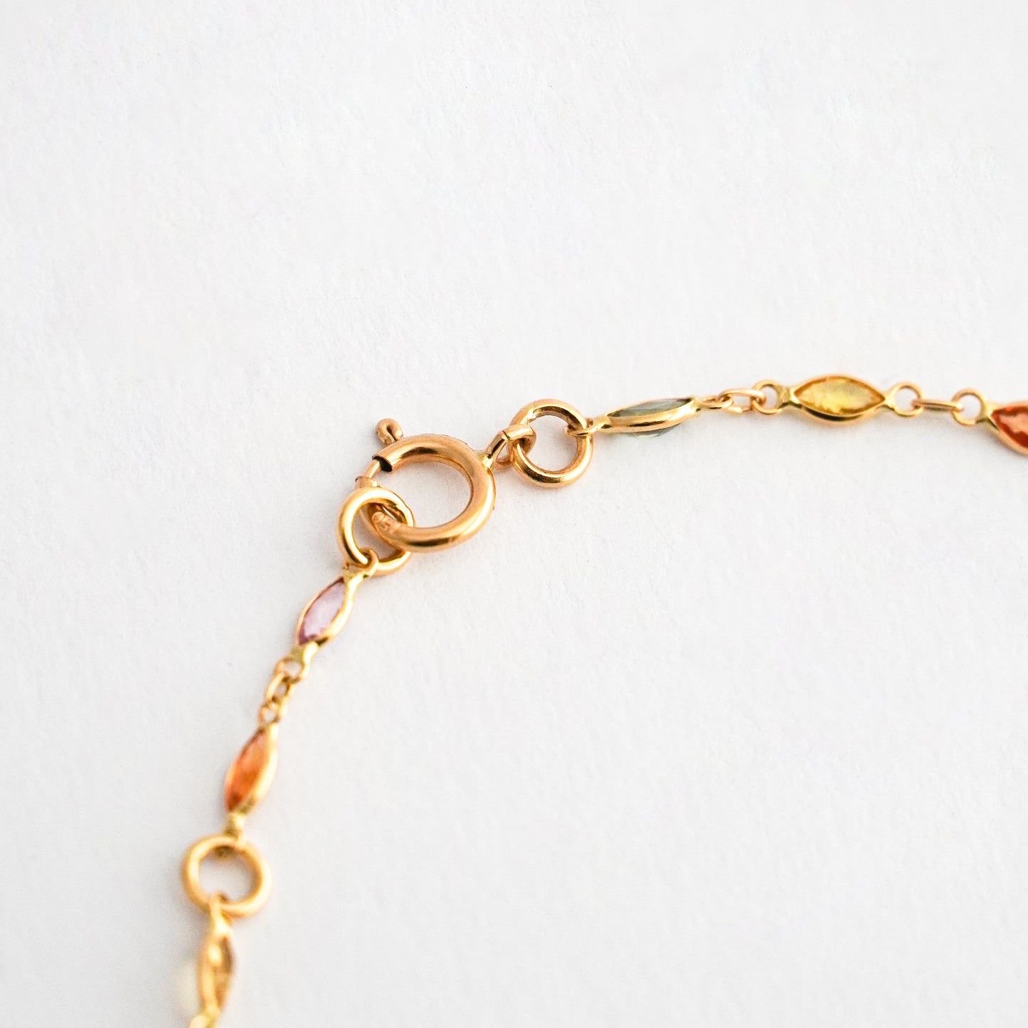 Pulsera Marquise Fancy Zafiros en Oro 18K Amarillo