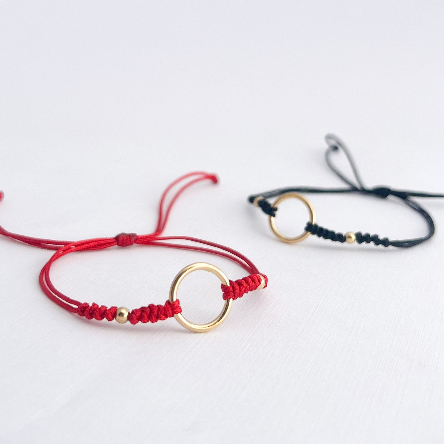 Pulsera tejida hilo Eternity Oro 18k