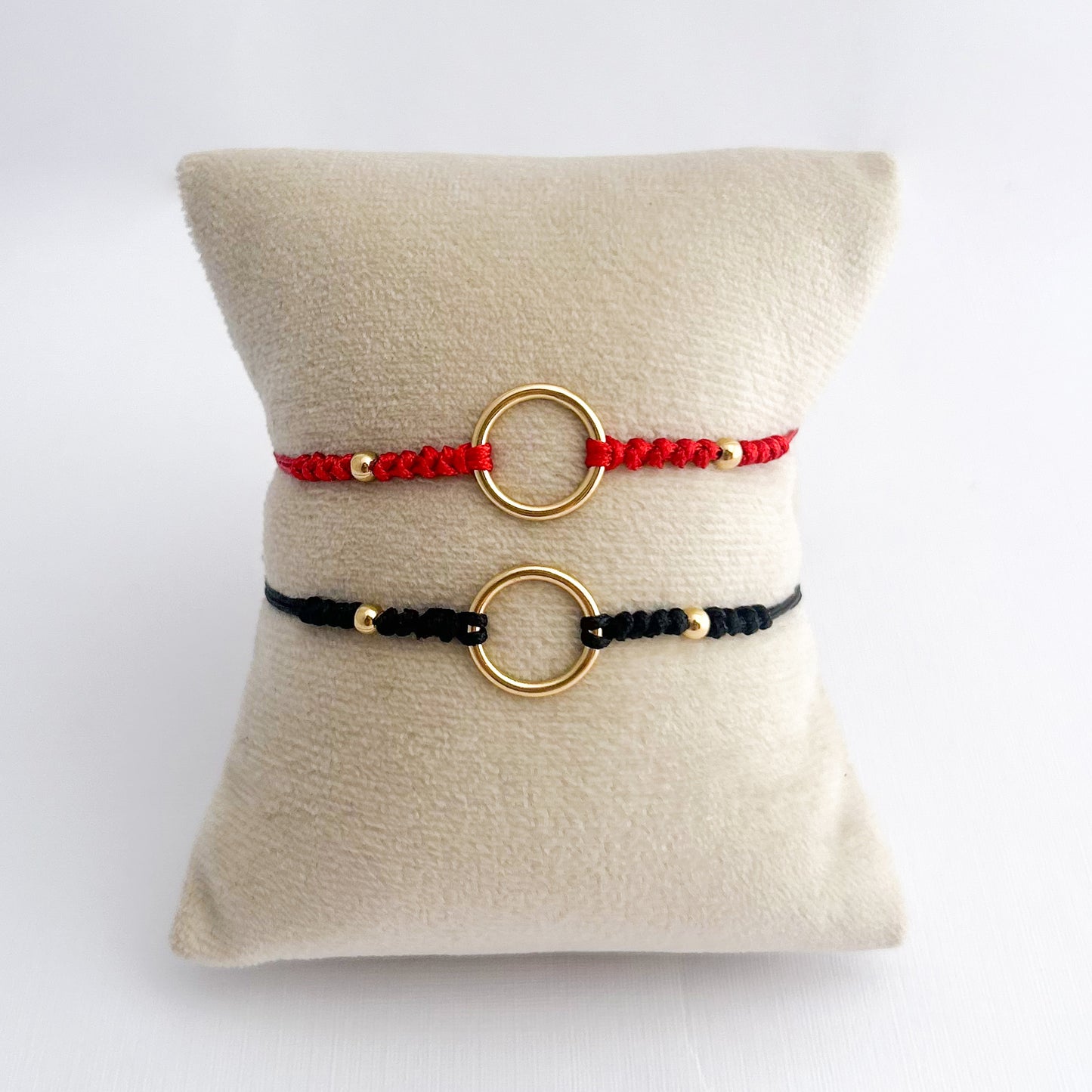 Pulsera tejida hilo Eternity Oro 18k
