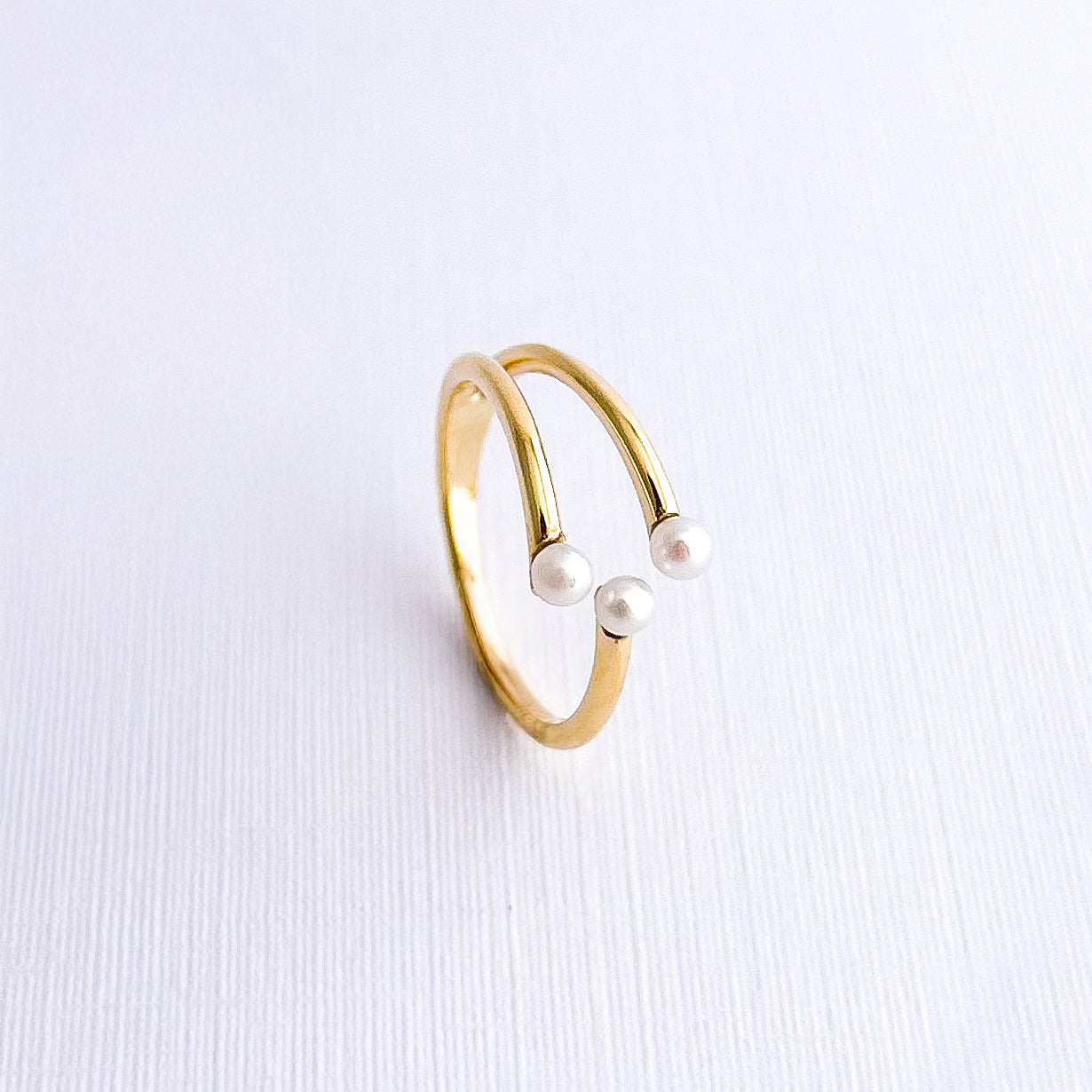 Anillo Vidar con Perlas Cultivadas en Oro 18K