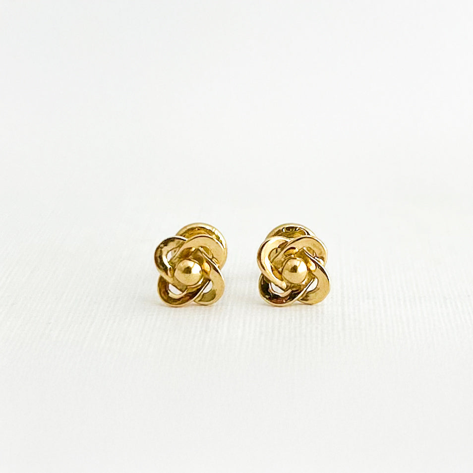 Aretes rosa oro18k