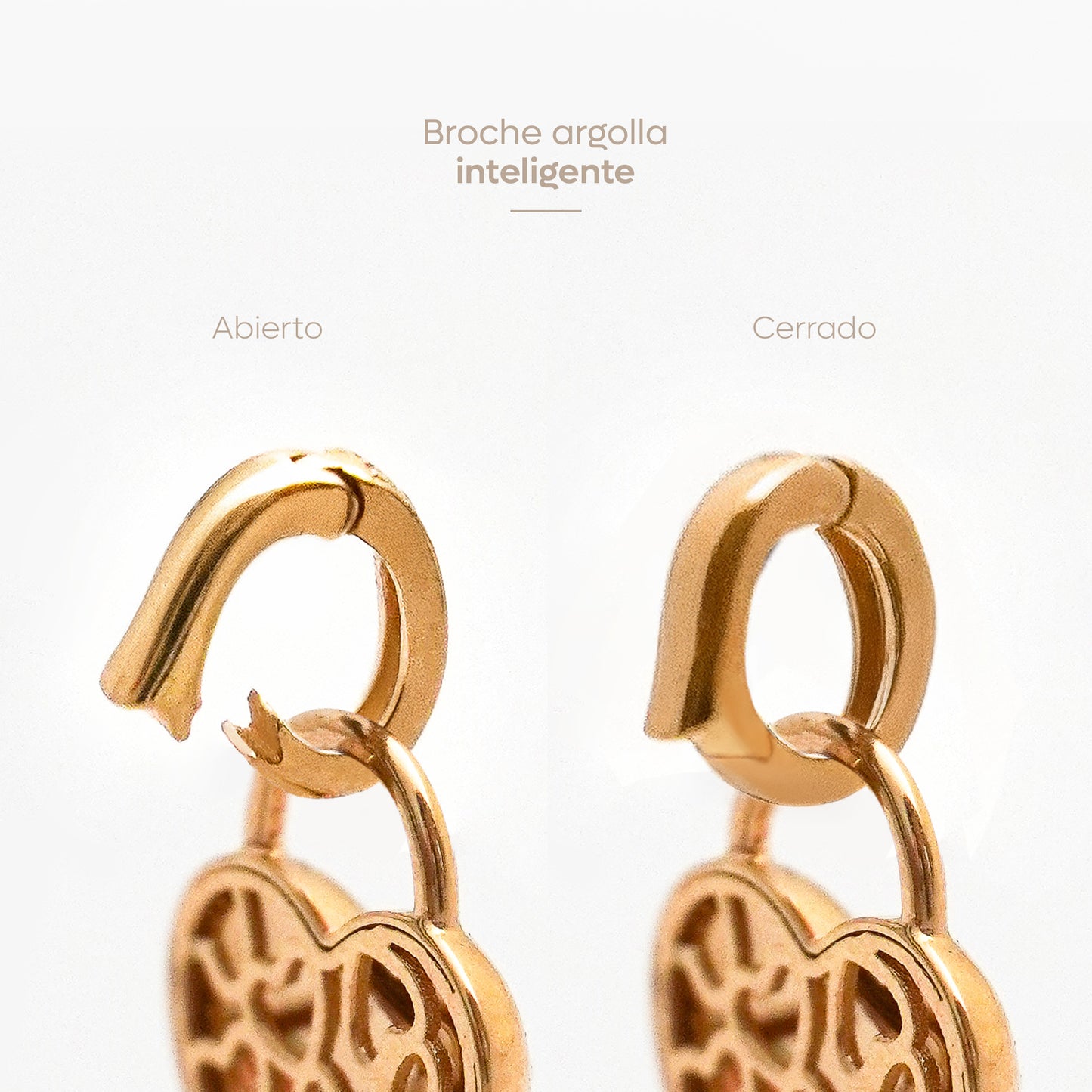 Dije Charm Corazón anima con diamante natural en Oro 18k