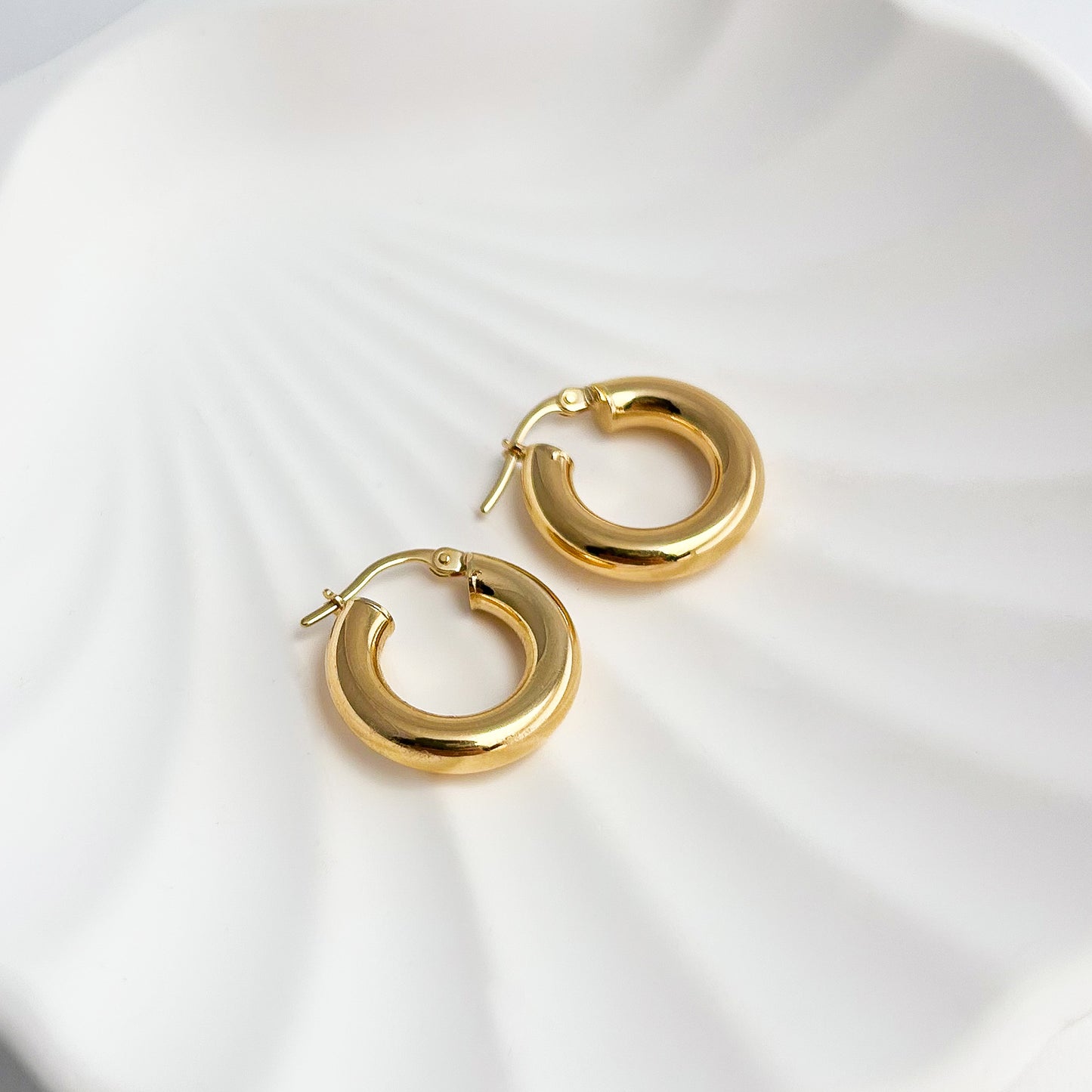 Argollas Donas 5 mm 1.9 cm Oro 18k