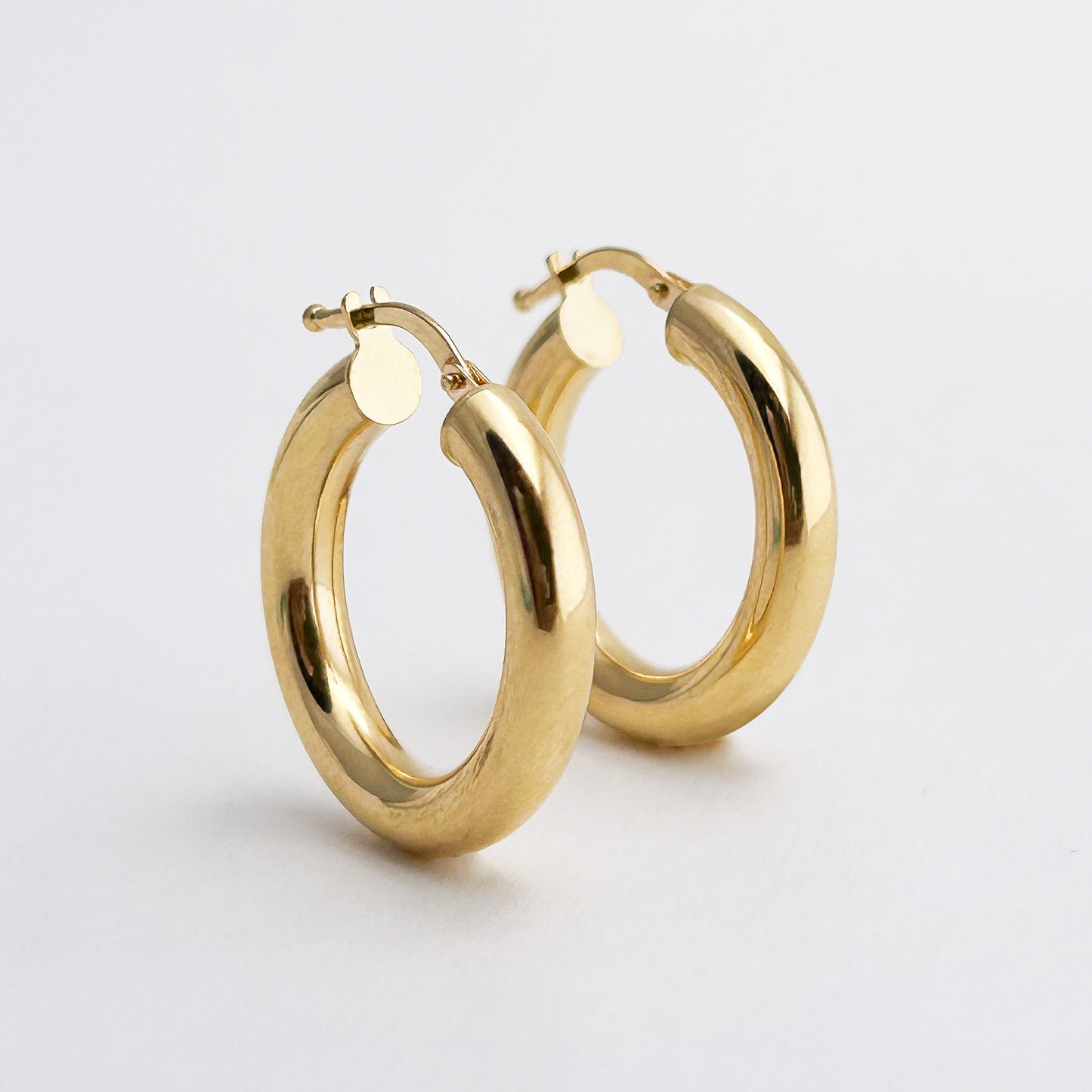 Argollas Donas 3.9 mm 2.3 cm Oro 18k
