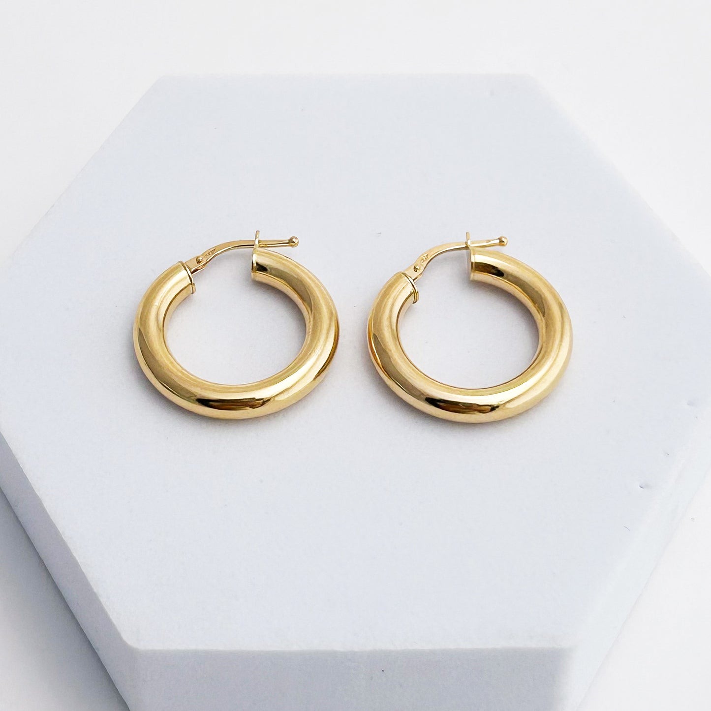 Argollas Donas 3.9 mm 2.3 cm Oro 18k