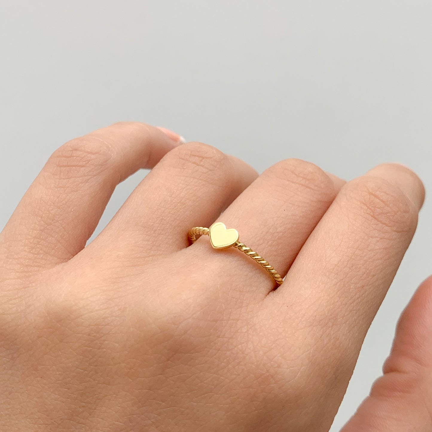 Anillo Ribe Corazon en Oro 18K