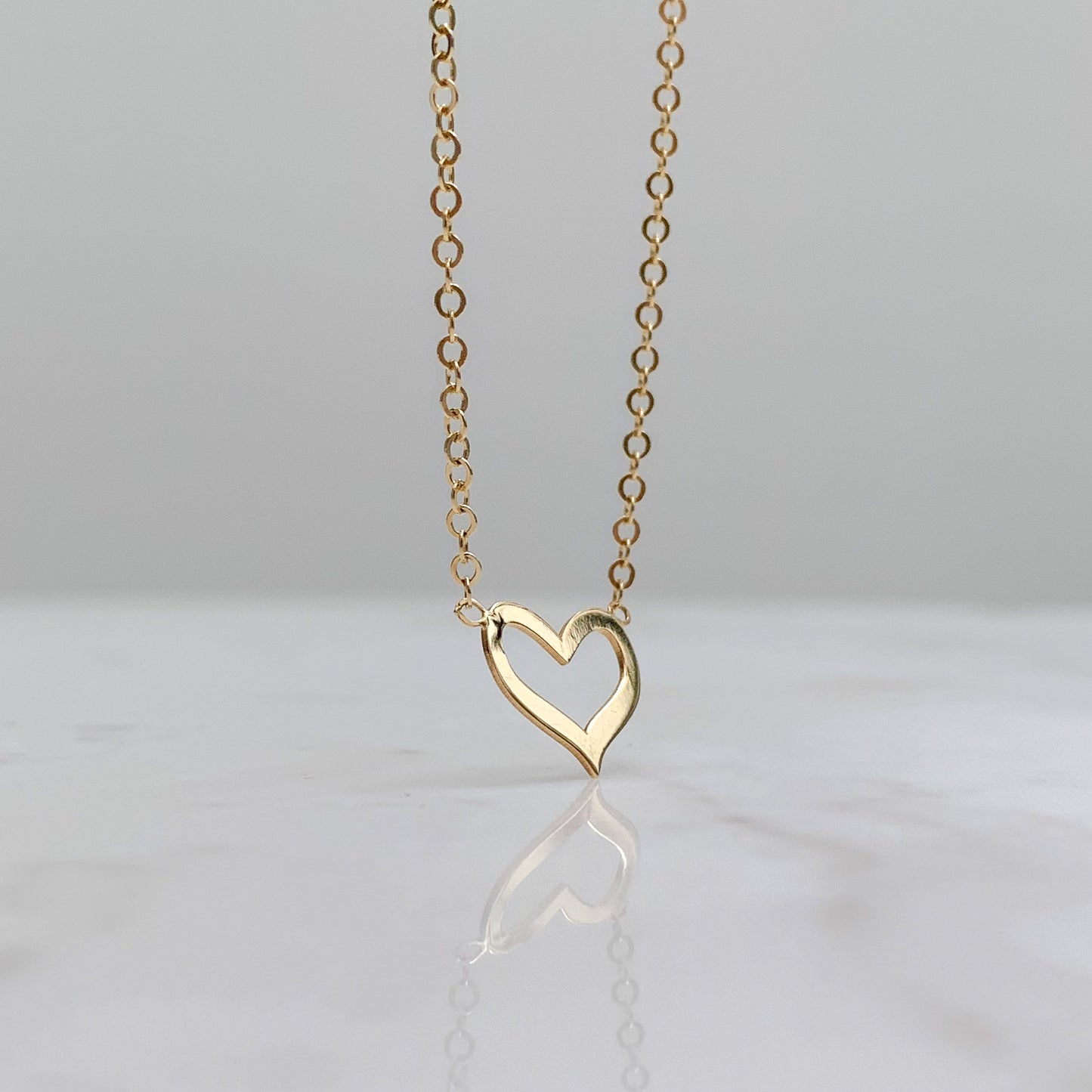 Gargantilla de Corazón calado Oro18k