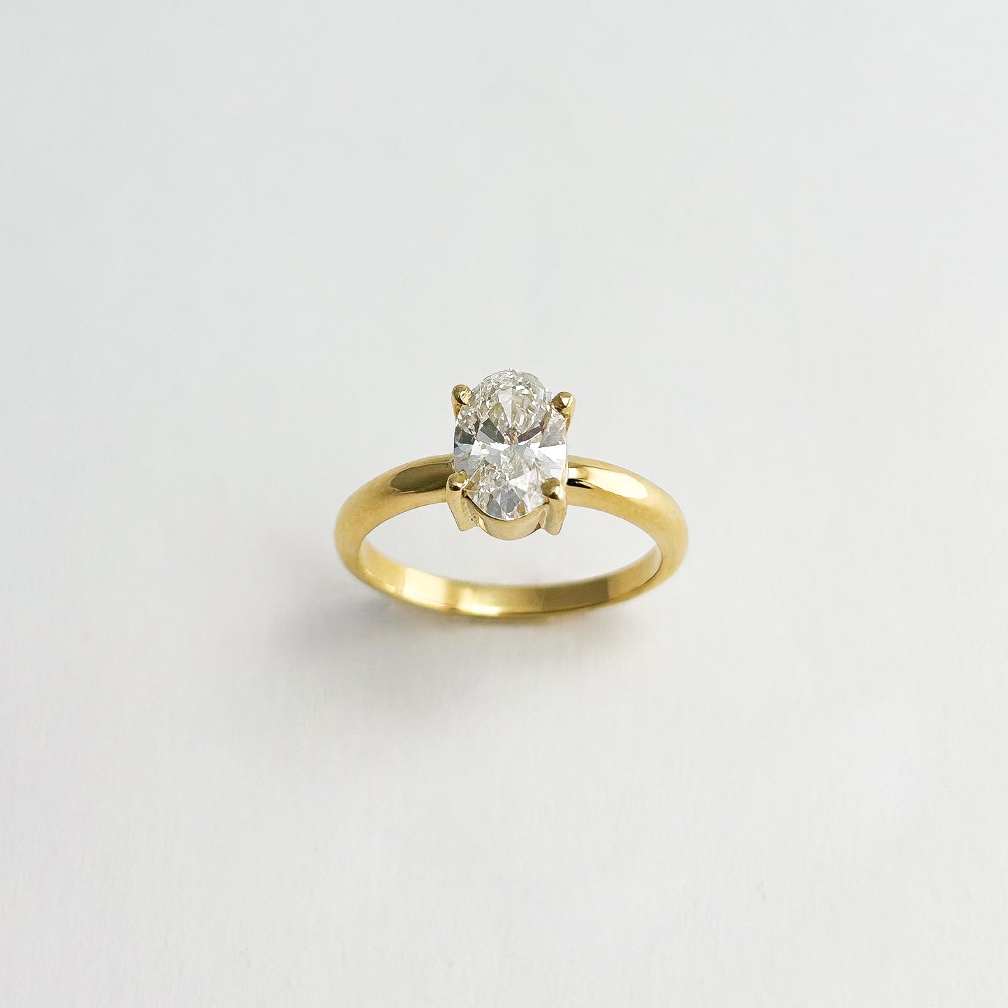 Anillo de compromiso - 20 / Diamante Oval LG 1.09 cts oro 18k