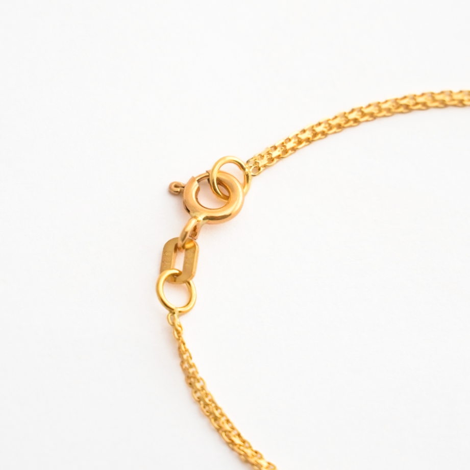 Esclava con placa (niños) Oro18k