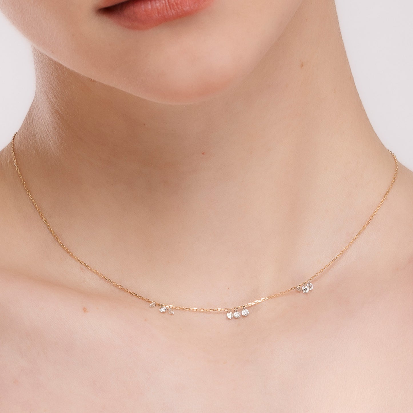 Gargantilla Triad Elegance Diamantes Oro 18K
