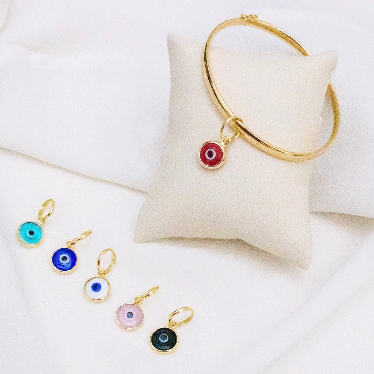 Dije Ojo Turco para pulsera en Oro18k