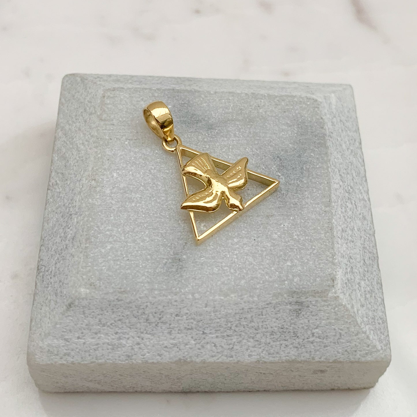 Dije Espíritu Santo Grande en Oro18k