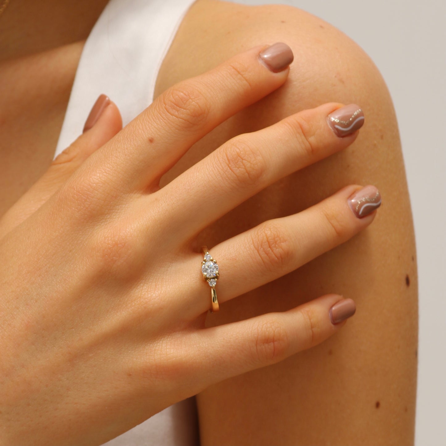 Anillo de Compromiso Oro18k - 5
