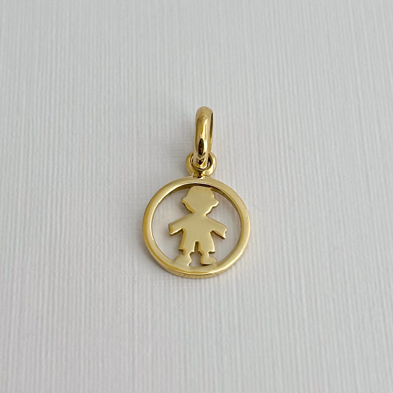 Dije Niños en Círculo Oro18k