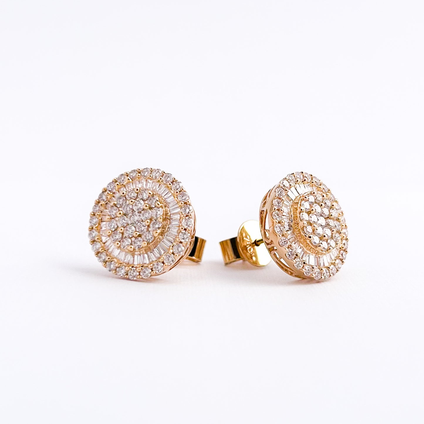 Aretes bride con diamantes en Oro 18k